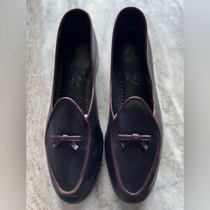 Belgian Shoes Midinette Slippers Leather Black  Loafers 5.5 M Flats $750
